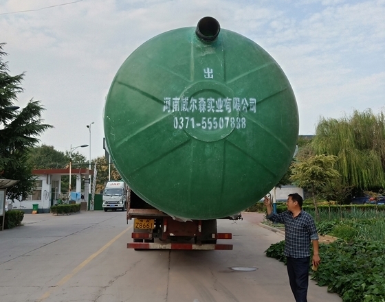 玻璃鋼化糞池的裝卸注意事項